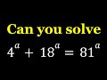 Solving 4^a 18^a=81^a