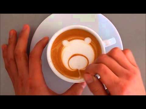 ラテアート クマ 作り方 Latteart カプチーノ Youtube