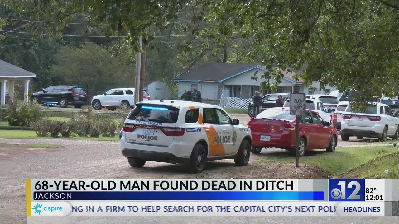 Man found dead in Jackson ditch with gunshot wound - YouTube