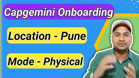 Capgemini Onboarding Update | Physical onboarding in Pune