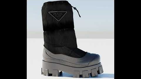 Speed Modeling Boot for Video Game in Maya 3D