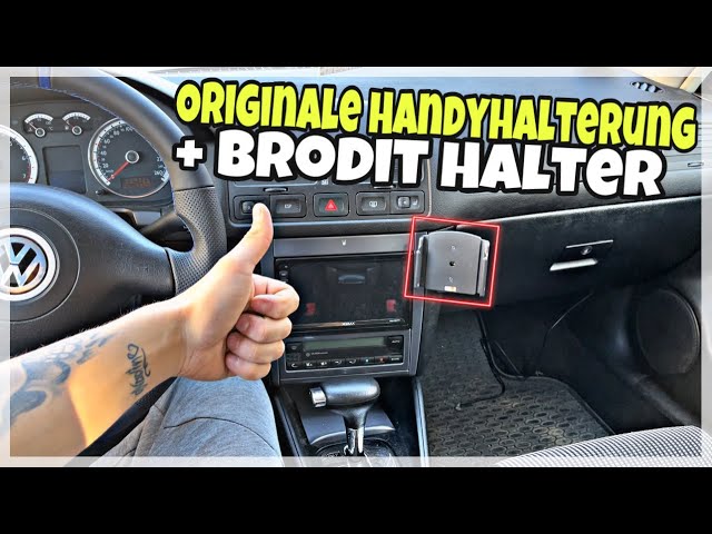 Golf 4 1.6 SR Bekommt eine Originale Handyhalterung + Brodit