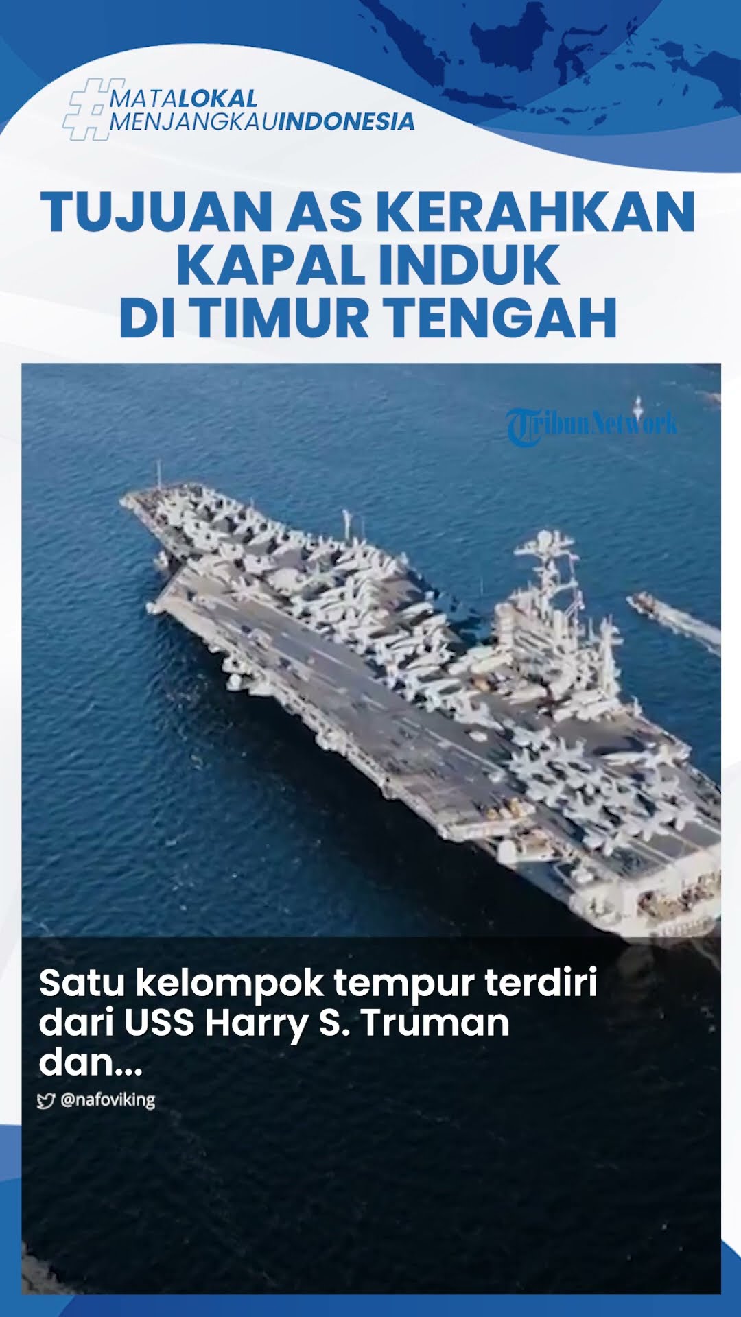 Kapal Induk AS USS Harry S Truman Tiba di Timur Tengah usai Assad Tumbang, Pentagon: Jamin Keamanan
