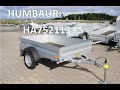 Humbaur HA 752113 FS - Hobbytrailer med Alu-sider
