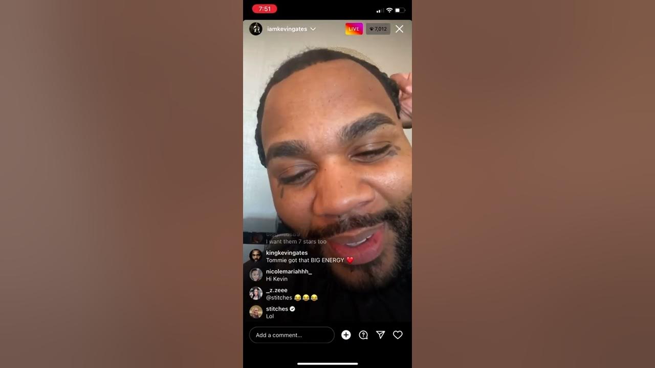 Kevin Gates Ig Live 9/20/22. Goes live with Tommie and talks a little