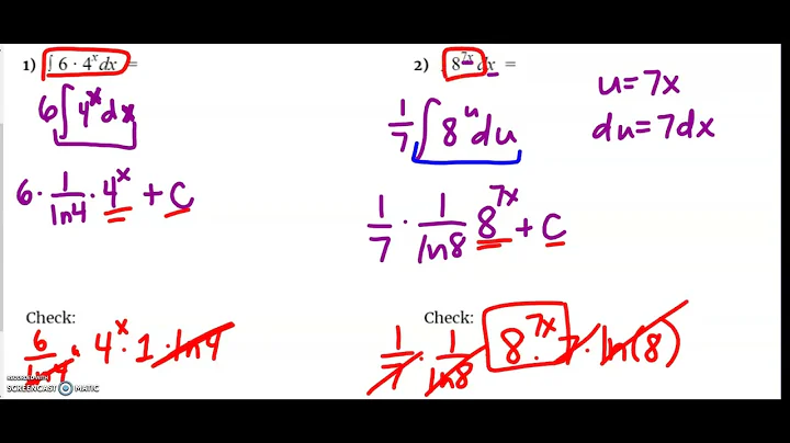 Integrals of Exponentials bases other than e