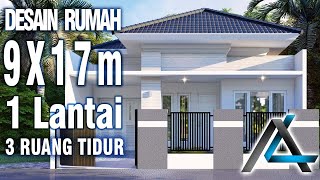 DESAIN RUMAH  9 x 17  meter I Sunter – DESAIN RUMAH TROPIS MODERN screenshot 5