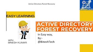 Active Directory Forest Recovery Part 3
