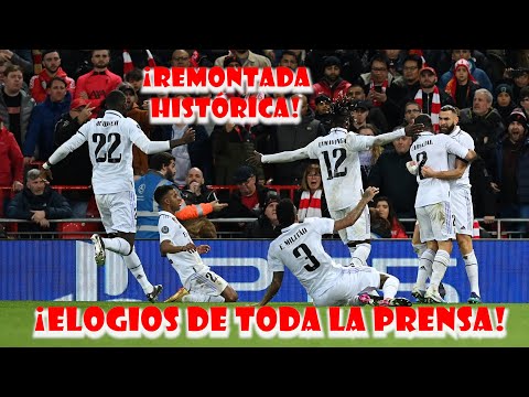 ¡EXTRAORDINARIA! Prensa mundial se rinde ante REMONTADA del Real Madrid al Liverpool en CHAMPIONS