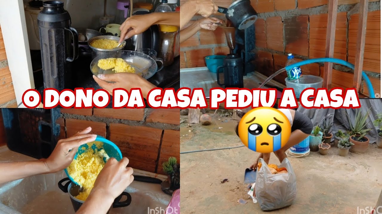 CAFÉ SIMPLES DA MANHÃ, FIZ CUCUZ, O DONO DA CASA  PEDIU A CASA:#limpeza básica 