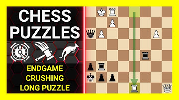 Chess Puzzles to Practice. Themes: Endgame, Crushing, Long puzzle. Learn Chess