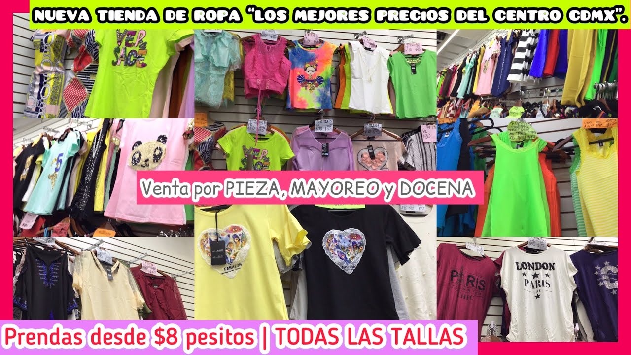 ?ROPA desde $8 pesitos | Todas las TALLAS | La TIENDA ROPA más económica  CDMX | Para hacer negocio - YouTube