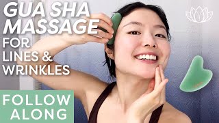 Gua Sha Massage For Fine Lines & Wrinkles | FOLLOW ALONG  Lémore 