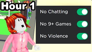 I Survived 24 HOURS on Roblox Parental Controls