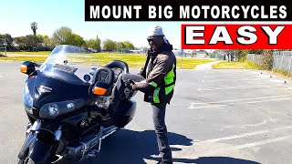 How to Mount And Dismount Your BIG Motorcycle Easy
