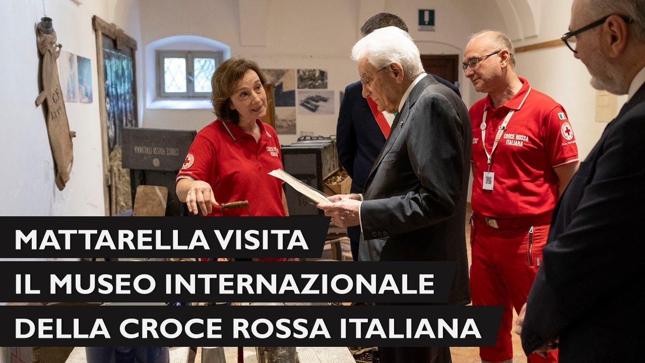 Mattarella visita il Museo Internazionale della Croce Rossa Italiana