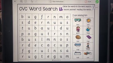 CVC Word Search U