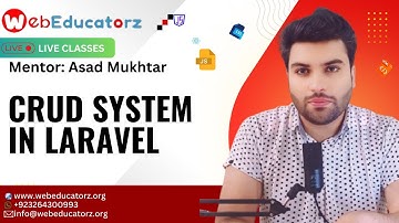 CRUD System In Laravel - FSWD # 34 + 33 - Asad Mukhtar