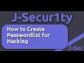 How to Create Password lists  for Hacking (Crunch,pwgen,gpw )2016