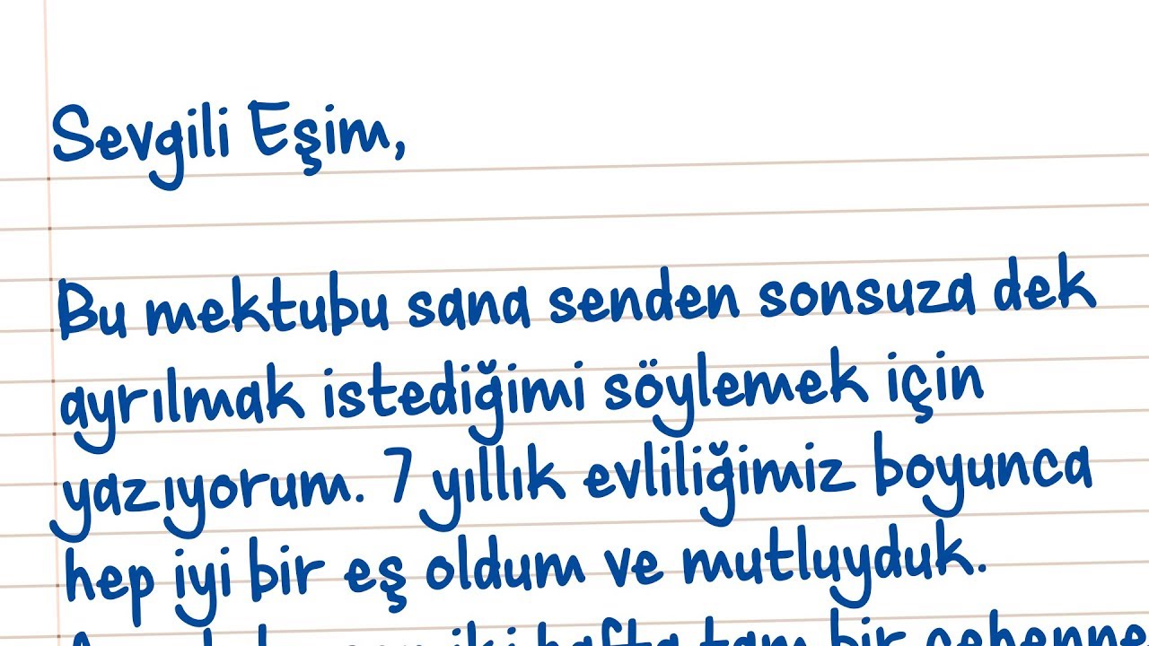 Kocası Mektupla Boşanma Talep Etti, Eşi Parlak Bir Cevapla Onu Kelimelerine Pişman Etti