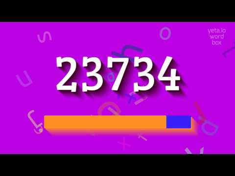 How to say "23734"! (High Quality Voices)
