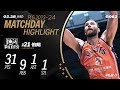 伯朗今日特選豆 31分火力支援幫助球隊擊敗龍頭 ｜Match Day Highlights #PLG #唯有籃球