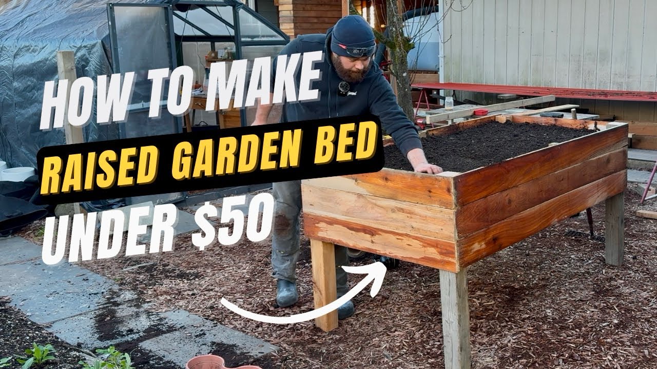 How to Build a Raised Garden Bed for CHEAP - YouTube
