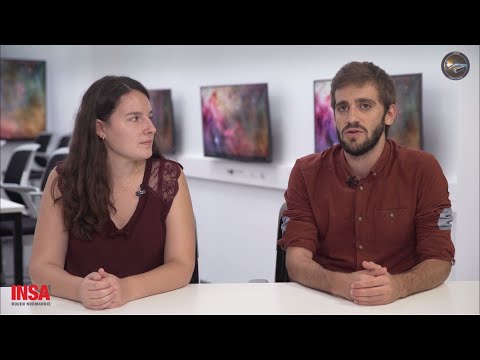 Clara MORICEAU et Anthony DE LA LLAVE, ingénieurs INSA Rouen Normandie, co-porteurs du projet I CARE