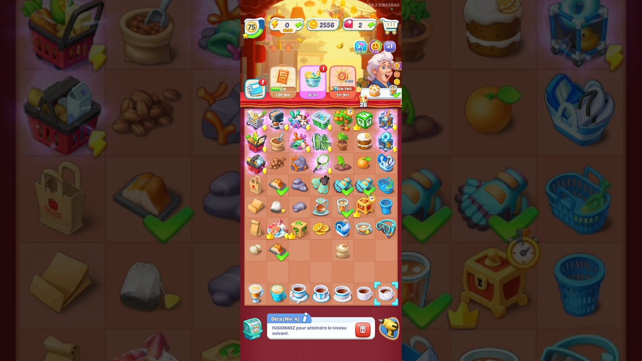 Gossip Harbor Merge Game : Formation chocolat chaud