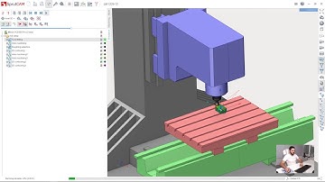 [3 axis milling tutorial SprutCAM 12] - 11 - {1st setup} - simulation from start to end