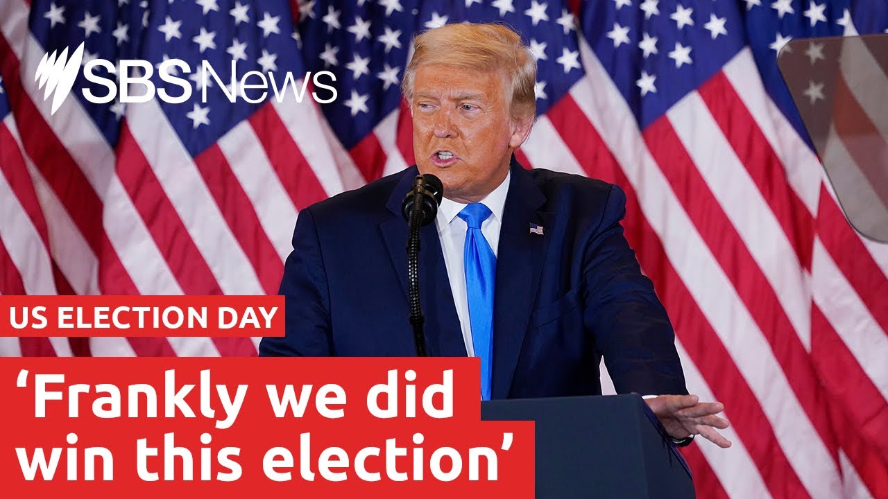 Donald Trump Claims Victory In Us Election Ahead Of Final Vote Count I Sbs News Youtube