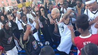 Chris Brown dance-off with Snoop Dogg at NBA All Star Weekend