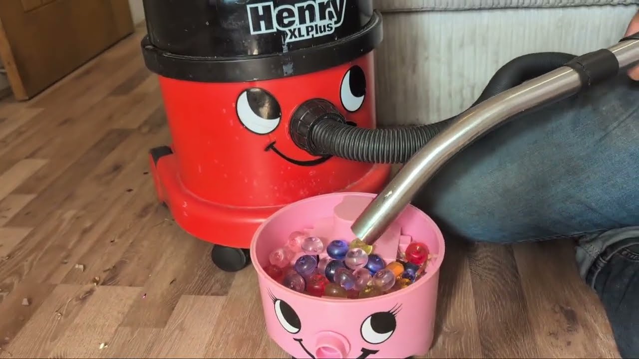EXTREME HOOVERING! HENRY XL PLUS MUNCHES ON GIANT GLASS BALLS! POPPING VACUUMING ASMR!