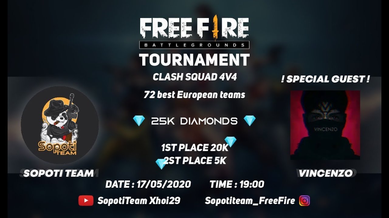 Clash Squad Tournament 25k Diamonds Vincenzo Syblus Eu