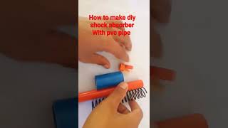 how to make diy shock absorber with pvc pipe.#rjartstv