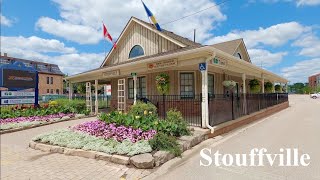 STOUFFVILLE Ontario Canada Travel - Whitchurch-Stouffville village Walk 4K