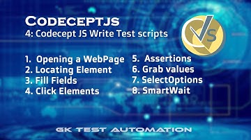 4 Codeceptjs Write Test case || step by step || From scratch || Beginner || Tutorial || How to