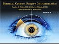 Bimanual cataract surgery instrumentation