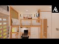 Impressive Loft Bed Idea for Small Rooms