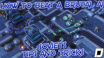 How to beat a Brutal AI , Red Alert 3 , Soviets ,  1v1 Vs Brutal Ai , Skirmish Gameplay , 2019 , HD