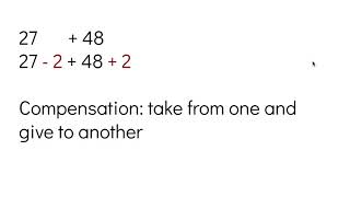 Addition Strategy: Compensation
