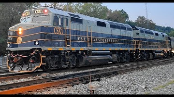 CSX Office Car Special OCS Train in B&O Livery  4K