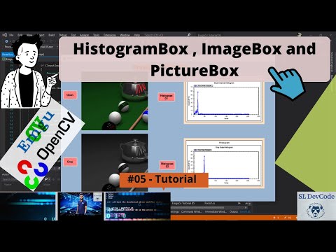 OpenCv & EmguCv C# Tutorial 05 - HistogramBox , ImageBox and PictureBox using EmguCv | Source Code