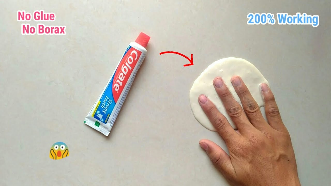 How to make Slime without glue or Borax 😱DIY HOMEMADE FLUFFY SLIME with toothpaste🔥Easy Slime