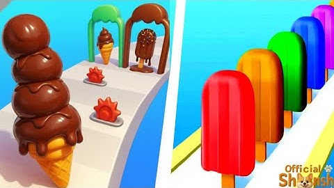 Popsicle Stack VS Stacky Ice cream - All Levels Satisfying Walkthrough Gameplay