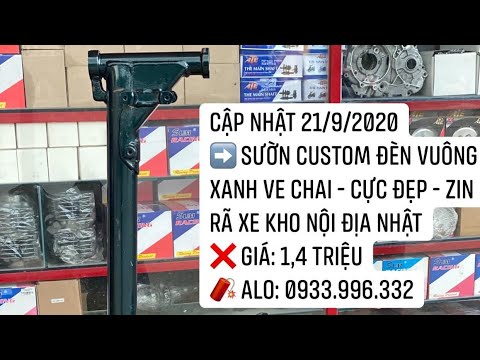 Video ✈️ Đã bán ➡️ Sườn Custom Đèn Vuông Xanh Ve Chai - Cực... - youtube
