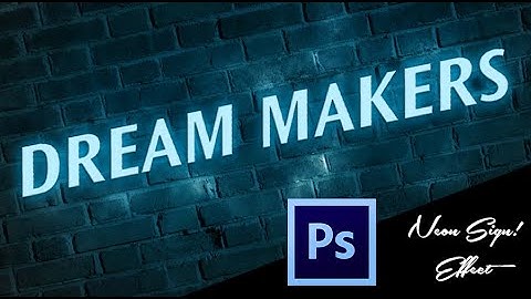 Photoshop: How to Create a Glowing, Multi-colored NEON Sign!