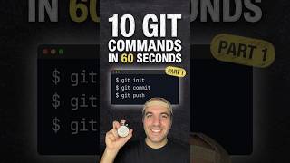 10 Git Commands in 60 Seconds (Part 1) #git #shorts
