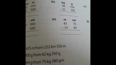 MATHS  CLASS 4  CHAPTER 10(Measurement) Exercise 10 D