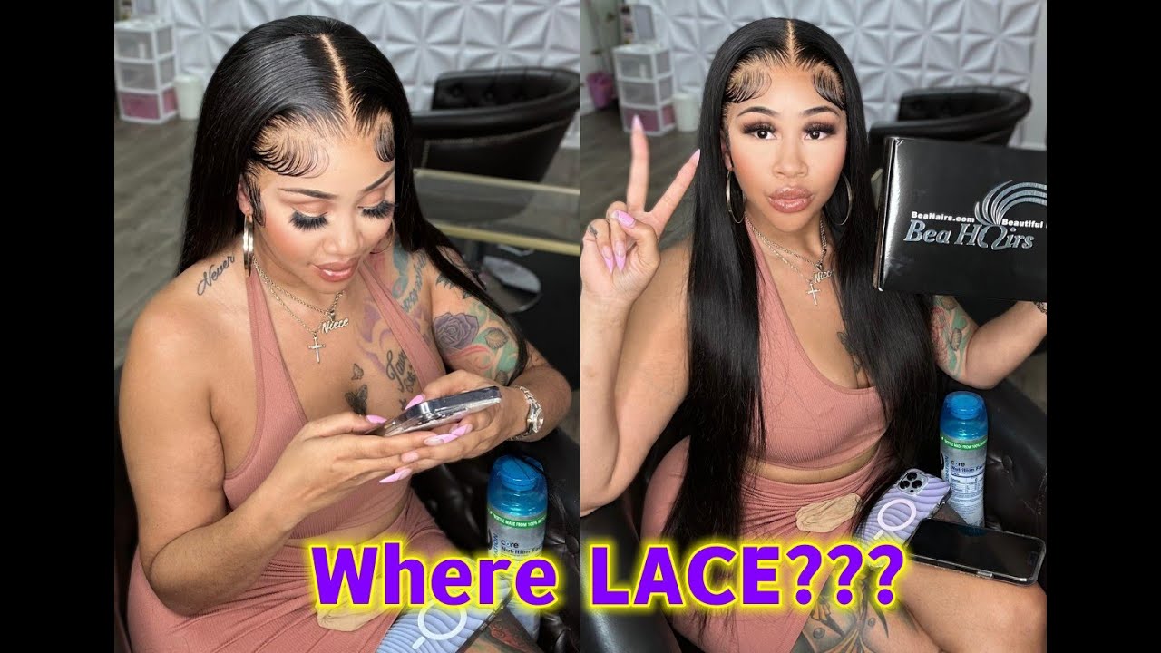 30” Long silky straight 360 Wig Install ft  Bea Hairs